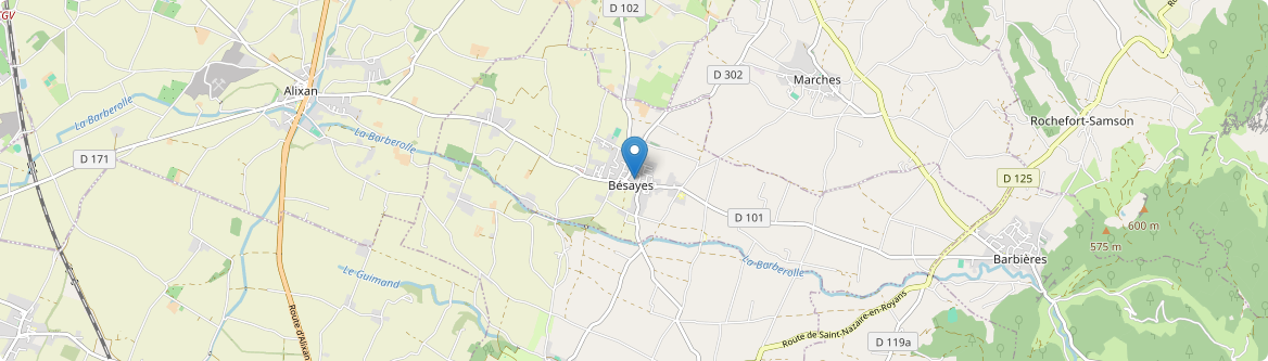 Bésayes - Carte