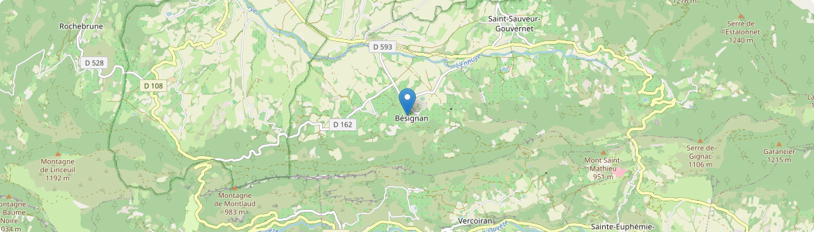 Bésignan - Carte