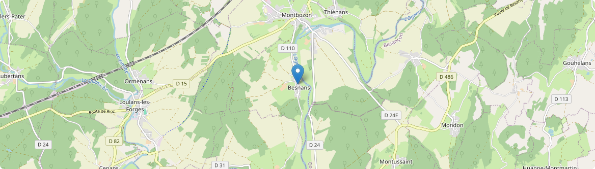 Besnans - Carte