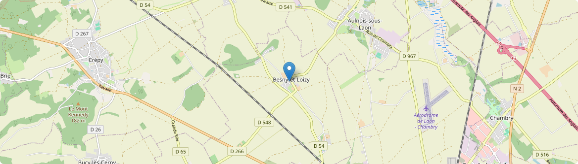 Besny-et-Loizy - Carte