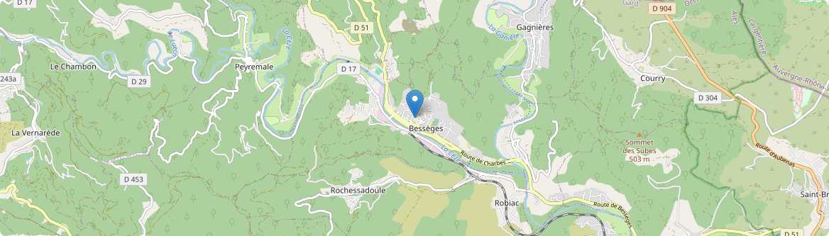 Bessèges - Carte