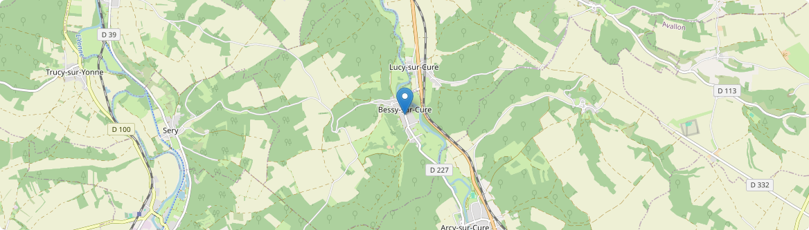 Bessy-sur-Cure - Carte
