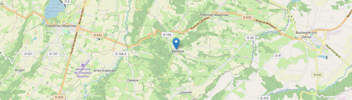 Betbèze - Carte