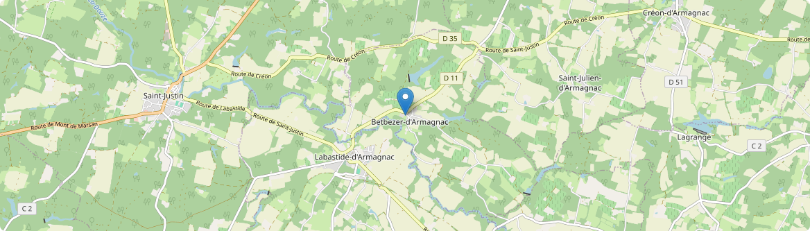 Betbezer-d'Armagnac - Carte