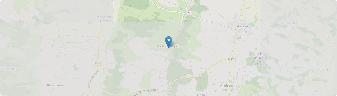 Betcave-Aguin - Carte