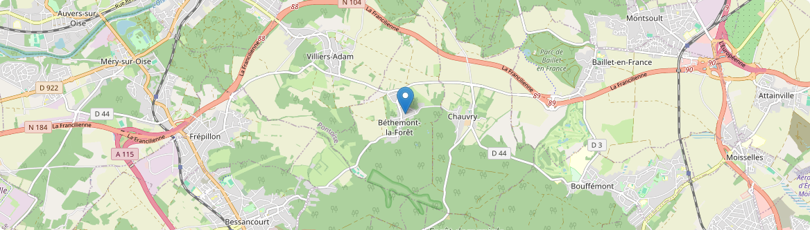 Béthemont-la-Forêt - Carte