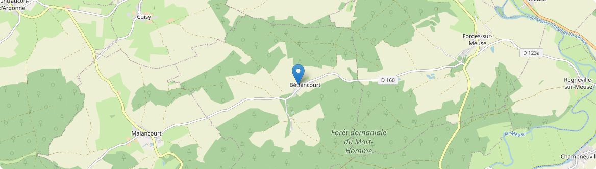 Béthincourt - Carte