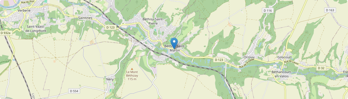 Béthisy-Saint-Martin - Carte