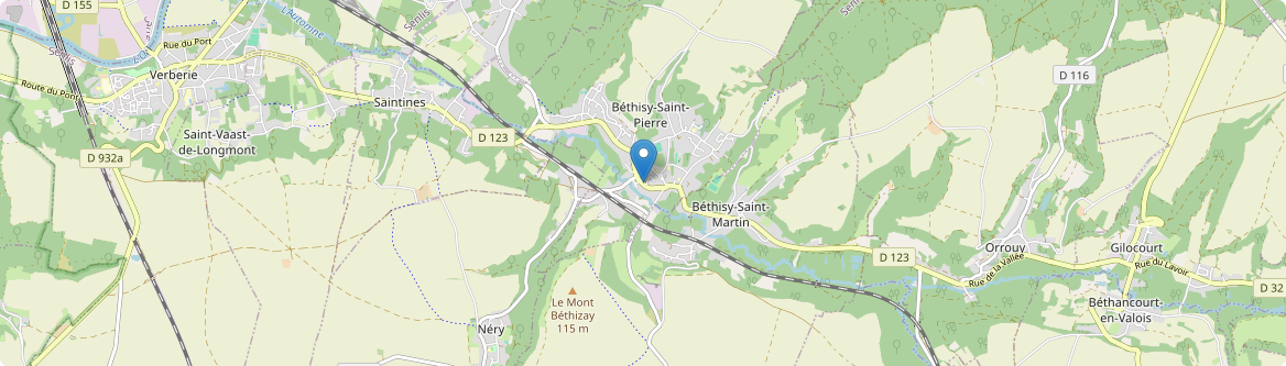 Béthisy-Saint-Pierre - Carte
