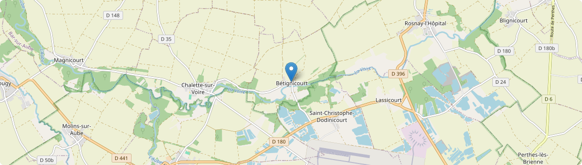Bétignicourt - Carte