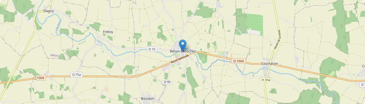 Beton-Bazoches - Carte