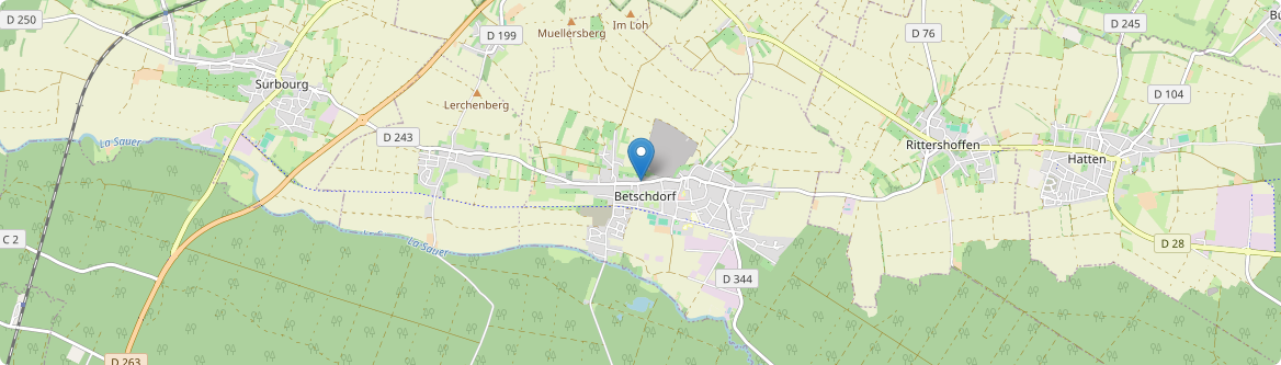 Betschdorf - Carte