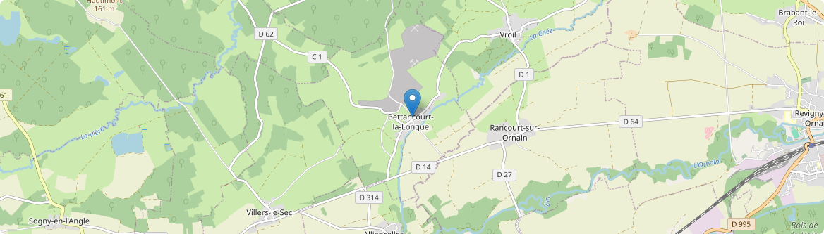 Bettancourt-la-Longue - Carte