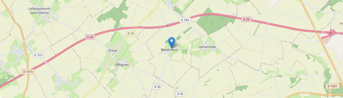 Bettembos - Carte
