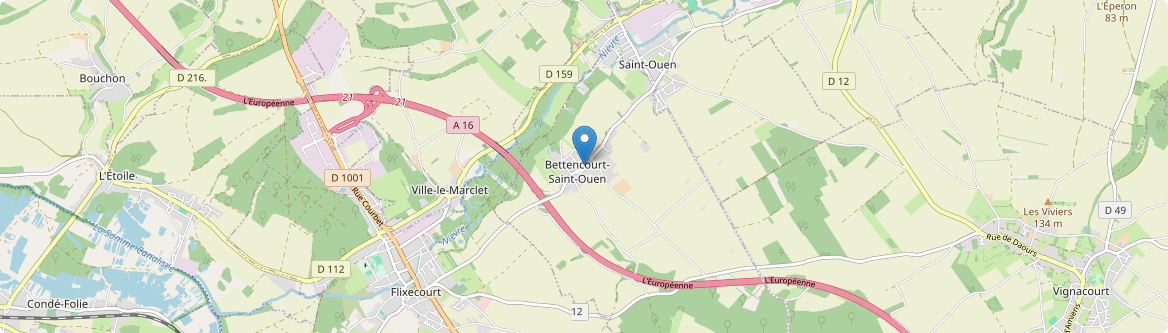 Bettencourt-Saint-Ouen - Carte
