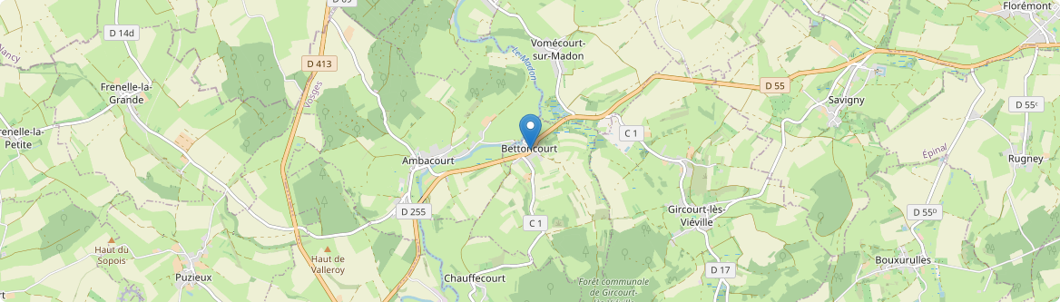 Bettoncourt - Carte
