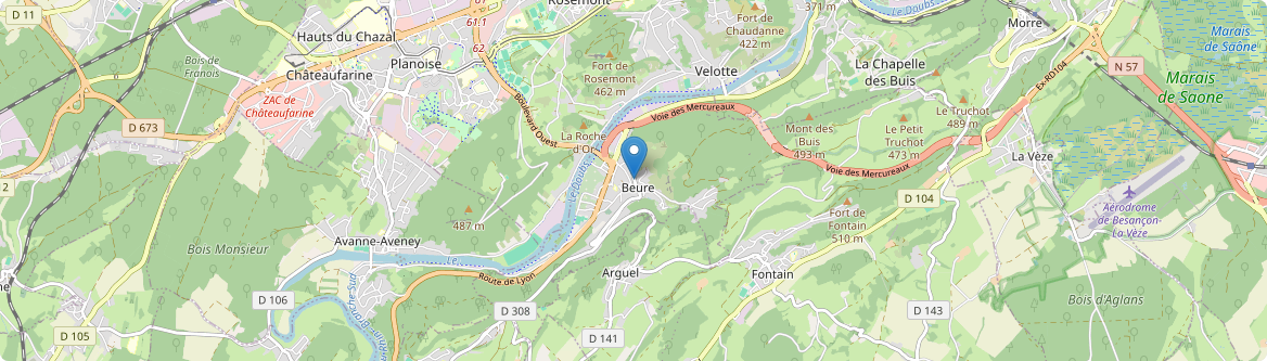 Beure - Carte