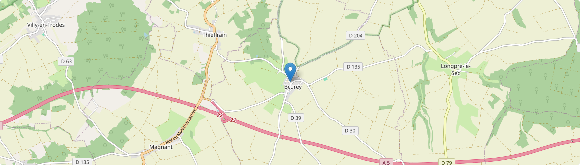 Beurey - Carte