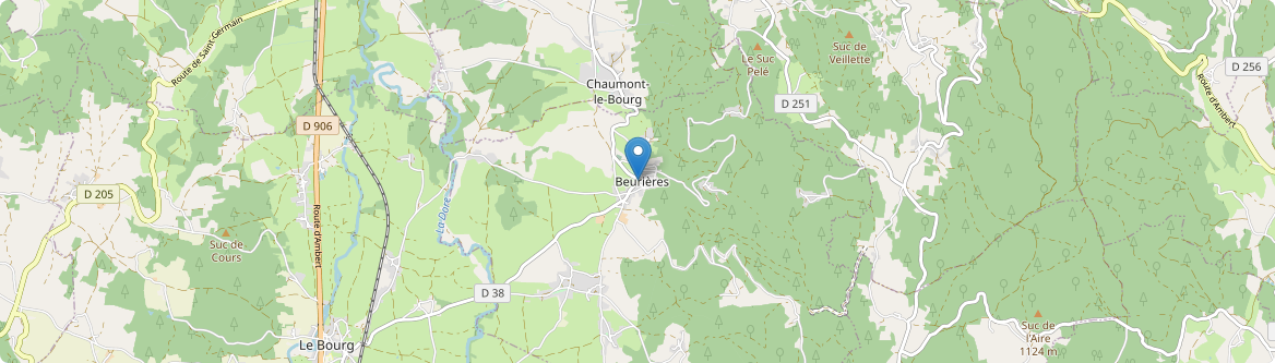 Beurières - Carte