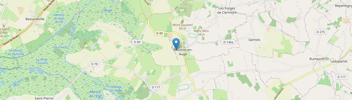 Beuvron-en-Auge - Carte