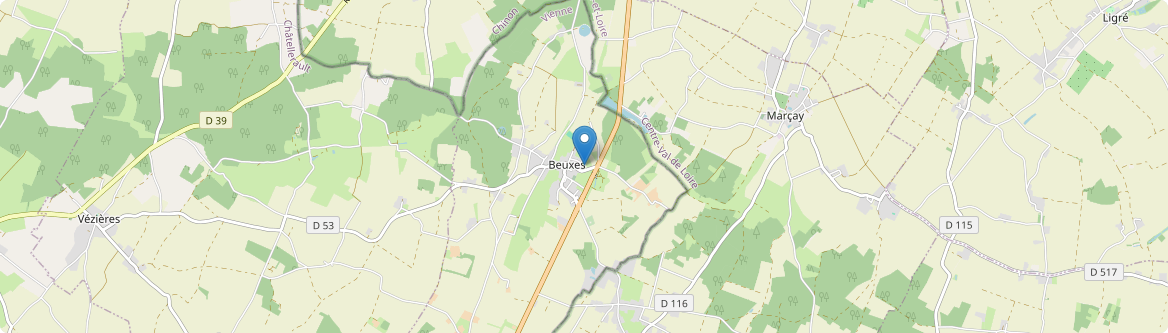 Beuxes - Carte