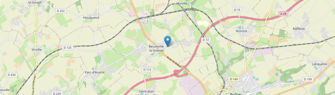 Beuzeville-la-Grenier - Carte
