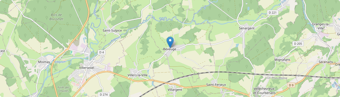 Beveuge - Carte