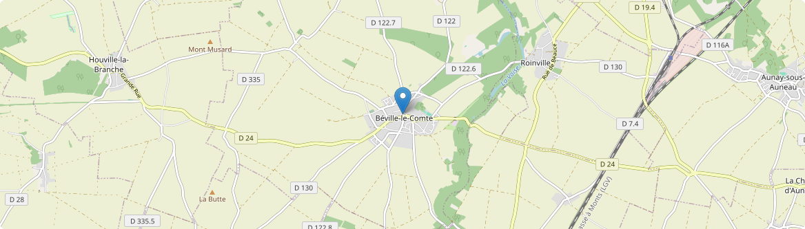Béville-le-Comte - Carte