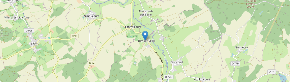 Bey-sur-Seille - Carte