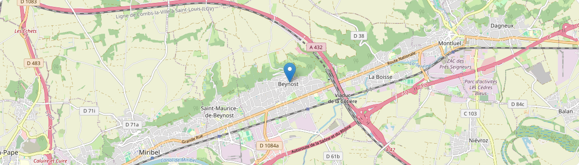 Beynost - Carte
