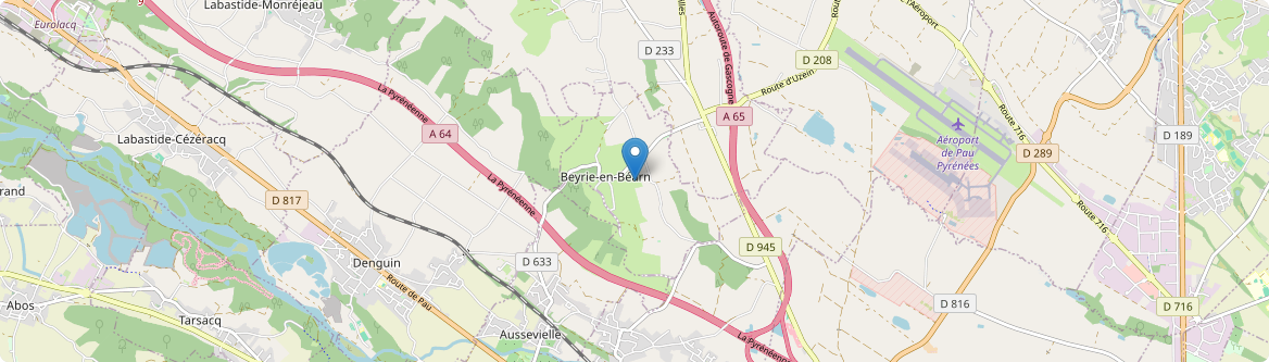 Beyrie-en-Béarn - Carte