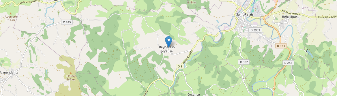 Beyrie-sur-Joyeuse - Carte