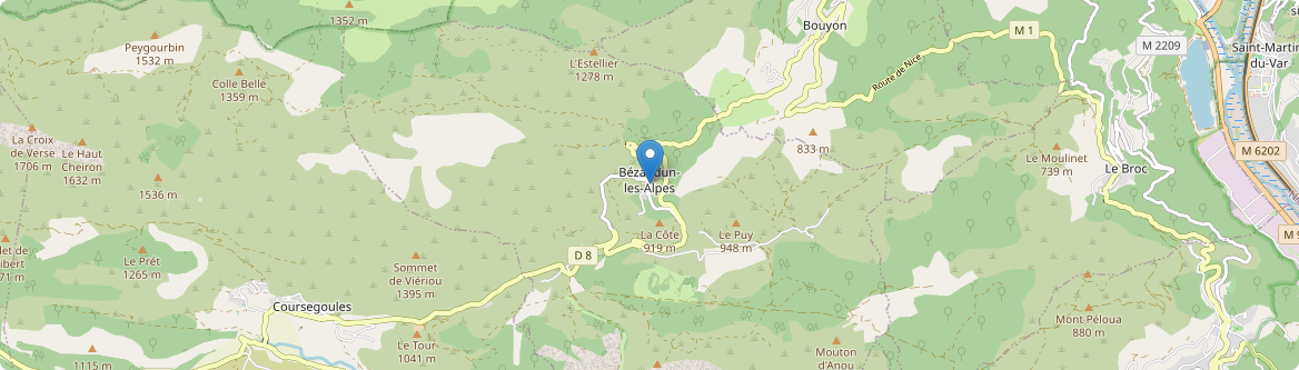 Bézaudun-les-Alpes - Carte