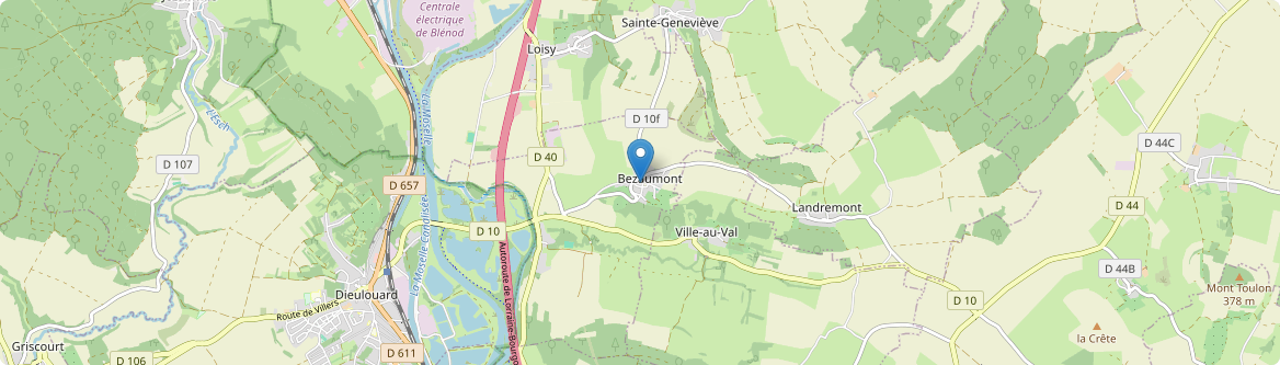 Bezaumont - Carte