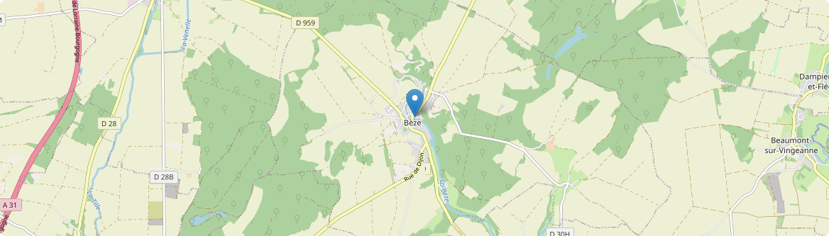 Bèze - Carte
