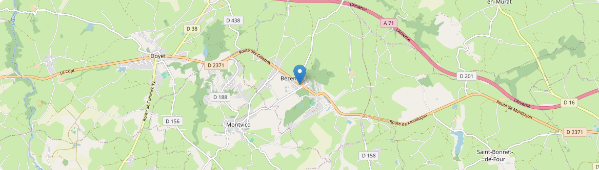 Bézenet - Carte