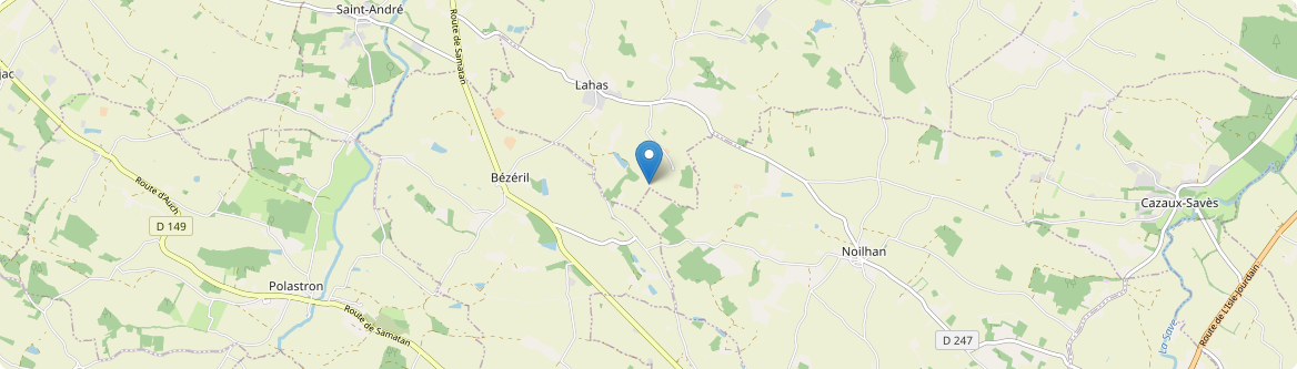 Bézéril - Carte