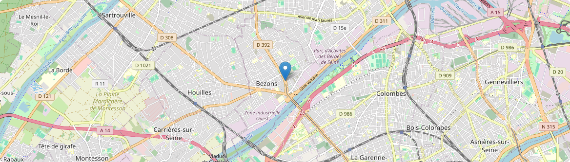 Bezons - Carte