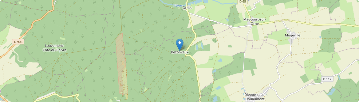 Bezonvaux - Carte