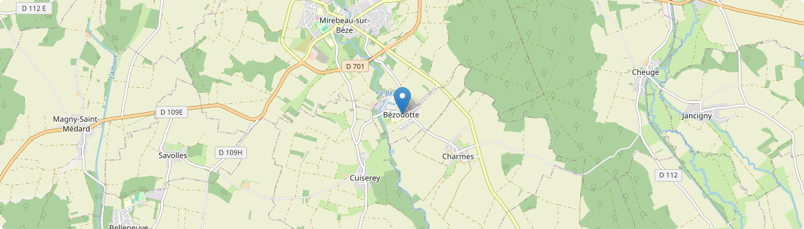 Bézouotte - Carte