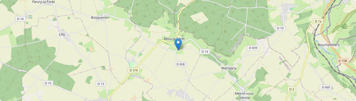 Bézu-la-Forêt - Carte