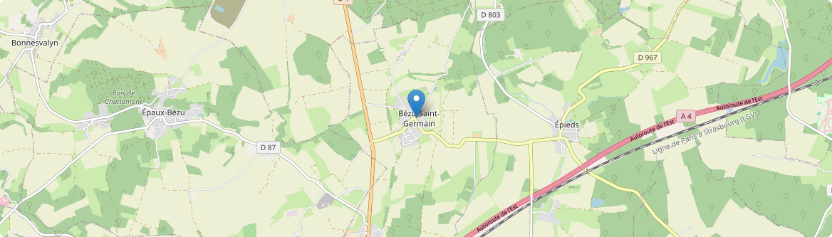 Bézu-Saint-Germain - Carte