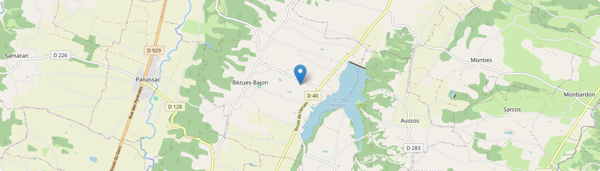 Bézues-Bajon - Carte