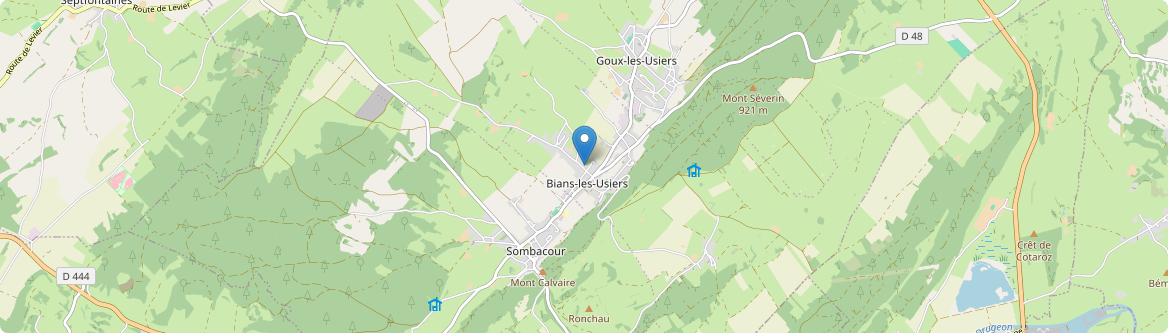 Bians-les-Usiers - Carte