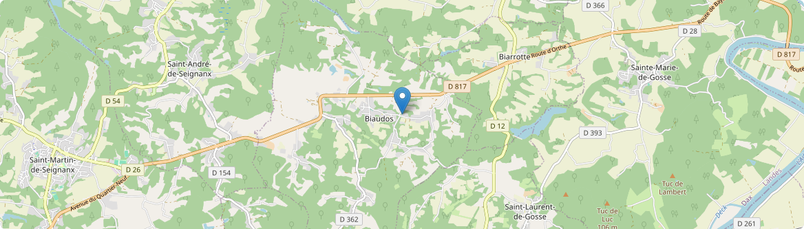 Biaudos - Carte