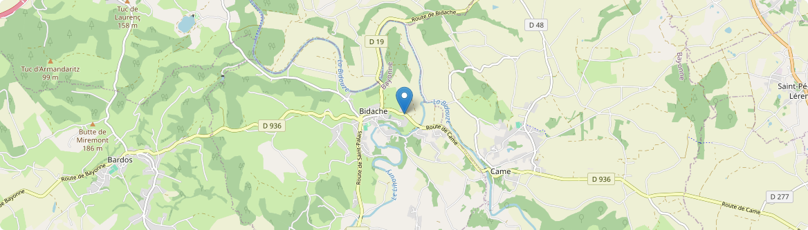Bidache - Carte