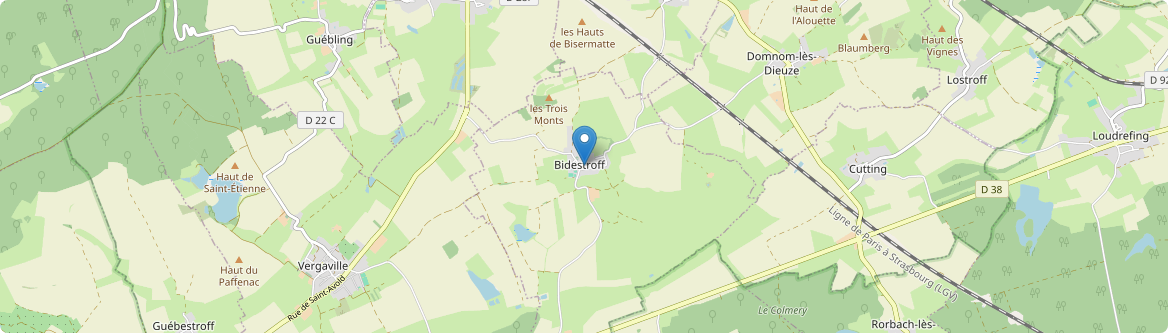 Bidestroff - Carte