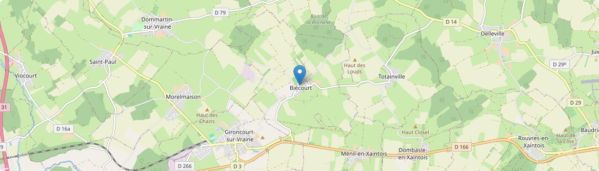 Biécourt - Carte