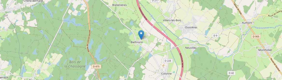 Biefmorin - Carte