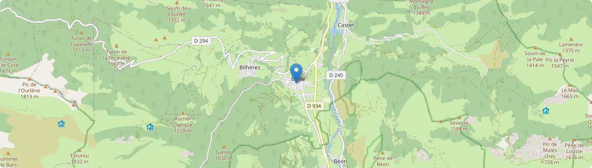 Bielle - Carte